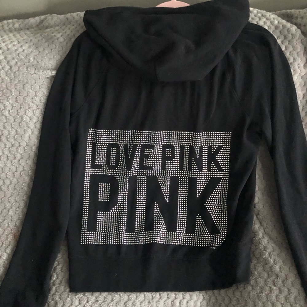 PINK Rhinestone Hoodie